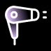 Hair dryer-dark-icon