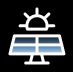 Uusiutuva energialähde – aurinkovoima-dark-icon