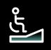 Wheelchair accessible path of travel-dark-icon
