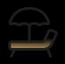 Beach sun loungers-light-icon