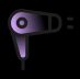 Hair dryer-light-icon
