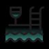 Poolside bar-light-icon