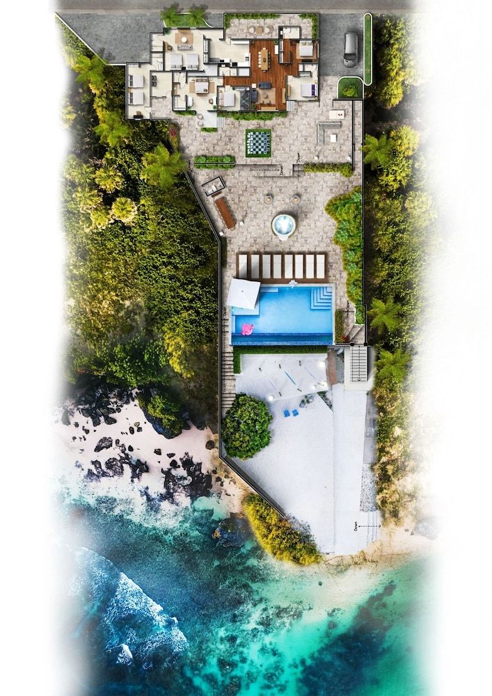 Beachfront Villa w Pool Sleeps 16 Dining Tub - Room