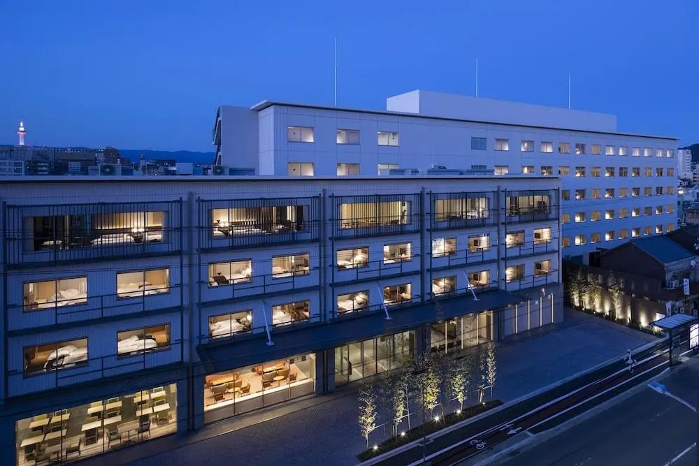Kyoto U-Bell Hotel - Front of property - evening night - 2