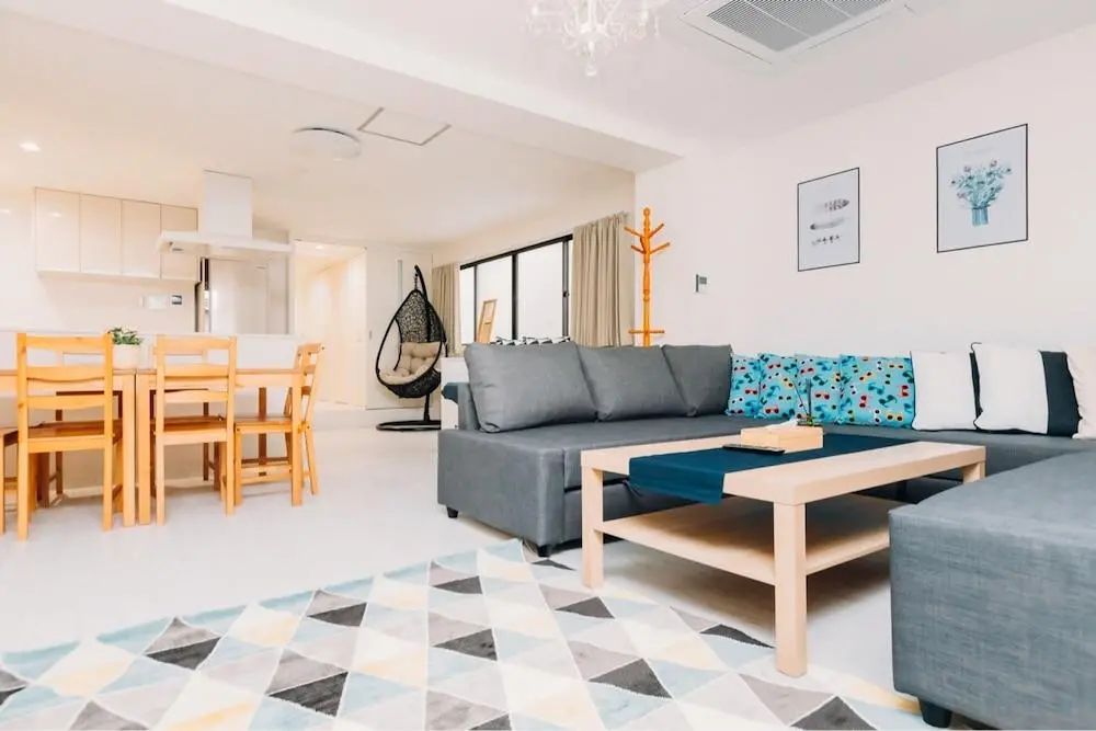 肥后桥 AFP 奢华公寓酒店 - Living area - 2