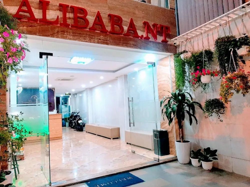 Alibaba Hotel - Front of property - evening night - 2