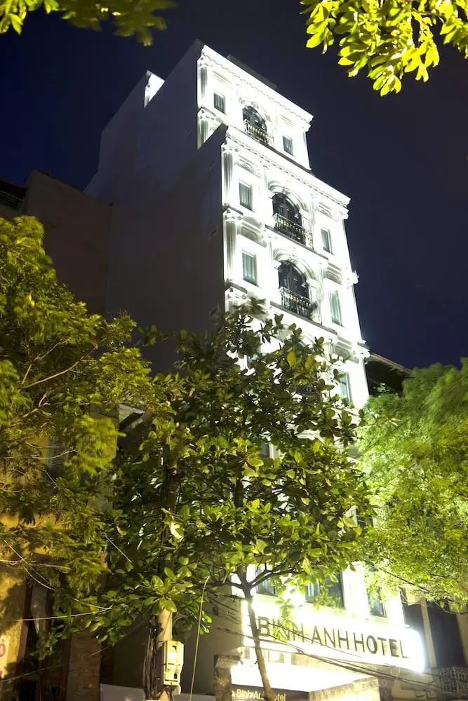 Binh Anh Hotel - Front of property - evening night - 2